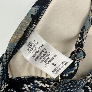 Shade & Shore Snakeskin Bikini Swimsuit‎ Womens Small Tie Side Bottoms